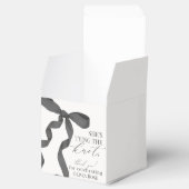 黒いリボンの結婚式前祝いギフト フェイバーボックス (オープン)