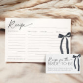 黒いリボンの結婚式 ノートカード