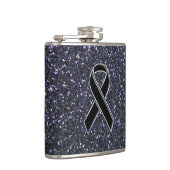 黒いリボン認識度アクセント フラスク (右)