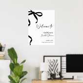 黒いリボン 彼女の結婚 黒いリボン ブライズシャワー ポスター (ホームオフィス)