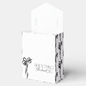 黒いリボン 彼女は結婚する ブライダルシャワーパーティー フェイバーボックス (オープン)