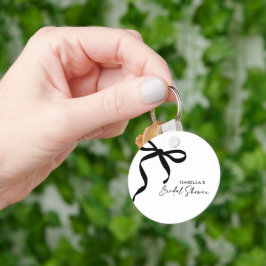 黒いリボン 彼女は結婚する ブライダルシャワー キーホルダー