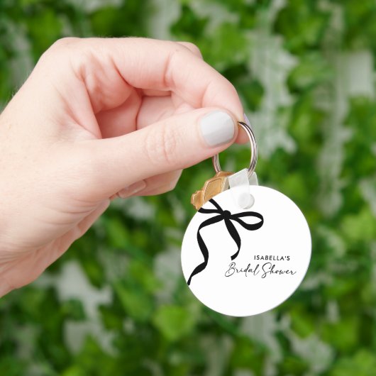 黒いリボン 彼女は結婚する ブライダルシャワー キーホルダー (手)