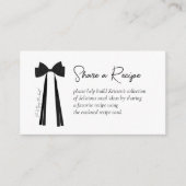 黒いリボン ~結婚式の前祝いパーティー エンクロージャーカード (正面)