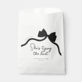 黒いリボン　～結婚式の前祝いパーティー フェイバーバッグ (正面)