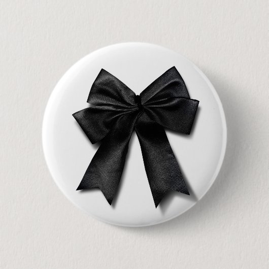 黒いリボン 缶バッジ (正面)