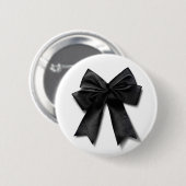黒いリボン 缶バッジ (正面&裏面)