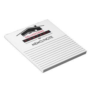黒いルーフメモ ノートパッド