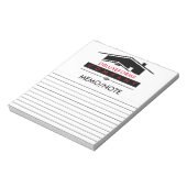 黒いルーフメモ ノートパッド (回転)