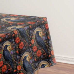 黒いレイベンのダークゴシック様式 テーブルクロス