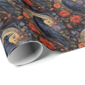 黒いレイベンのダークゴシック様式 ラッピングペーパー (ロールコーナー)