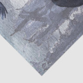 黒いレイベンの水色 薄葉紙 (詳細)