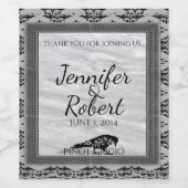 黒いレイヴンのゴシックフレ結婚ームのワインラベル ワインラベル (シングルラベル)