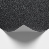 黒いレザーのテクスチャまたは背景。レザー,テクスト ラッピングペーパー (角)