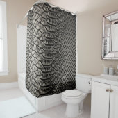 黒いレザーのテクスチャ、バックグラウンド使用。 シャワーカーテン (インサイチュ)