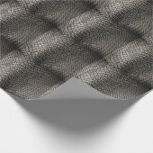黒いレザーのテクスチャ、バックグラウンド使用。 ラッピングペーパー (角)