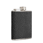 黒いレザーテクスチャ フラスク (右)