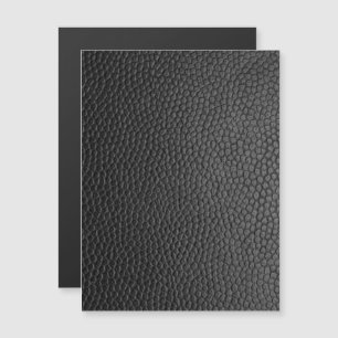 黒いレザーテクスチャ マグネット招待状