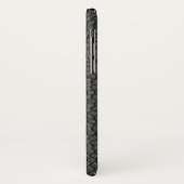 黒いレザーテクスチャ Case-Mate iPhoneケース (裏面/左)