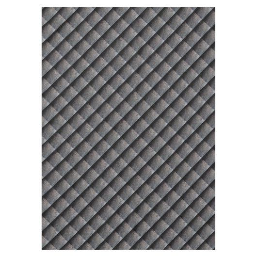 黒いレザールックパターン テーブルクロス (正面)