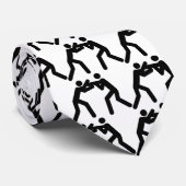 黒いレスリングのスポーツアイコン ネクタイ (ロール)