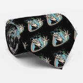 黒いレトロのマルティーニの人のタイ ネクタイ (ロール)