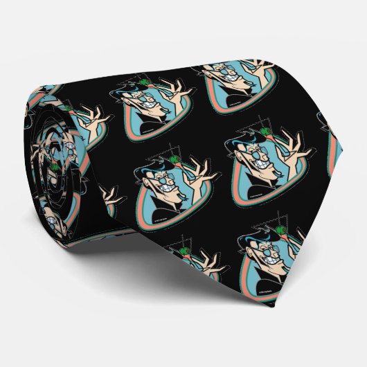 黒いレトロのマルティーニの人のタイ ネクタイ (ロール)