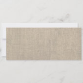 黒いレースおよびバーラップの結婚式招待状 招待状 (裏面)