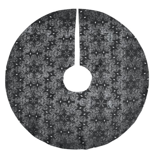 黒いレースのツリースカート ブラッシュドポリエステルツリースカート (正面)