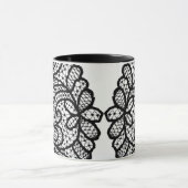 黒いレースのマグ マグカップ (中央)