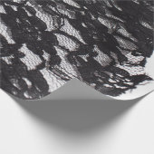 黒いレースの包装紙 ラッピングペーパー (角)