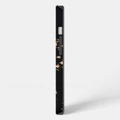 黒いレースの夕焼け iPhoneケース (左側面)