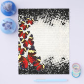 黒いレースの赤い蝶 チラシ (シングル)