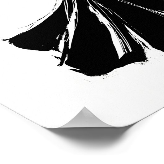 黒いレースを使用したハロウィーンファッションイラスト ポスター (角)