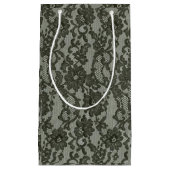 黒いレース スモールペーパーバッグ (正面)