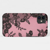 黒いレース Case-Mate iPhoneケース (裏面(横))