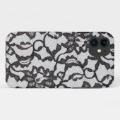 黒いレースiPhone4の箱 Case-Mate iPhoneケース (裏面(横))