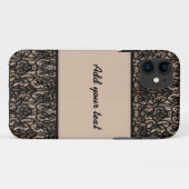 黒いレースv4 Case-Mate iPhoneケース (裏面(横))