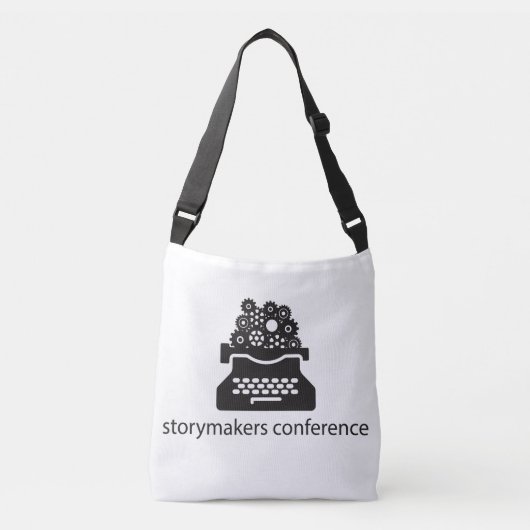 黒いロゴのCrossbodyのバッグ クロスボディバッグ (正面)