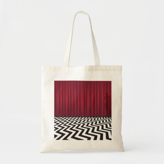 黒いロッジのトートバック トートバッグ (正面)