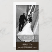 黒いロマンス | 結婚サンキューカード サンキューカード (正面/裏面)