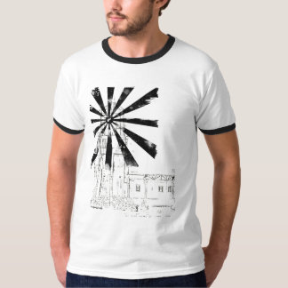 黒いワイシャツの灯台 Tシャツ