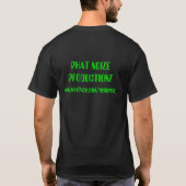 黒いワイシャツ Tシャツ (裏面)