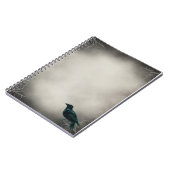 黒いワタリガラスのゴシック様式ノート ノートブック (左側)