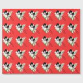 黒い三オーストラリアの羊飼いのクリスマスの覆い ラッピングペーパー (フラット)