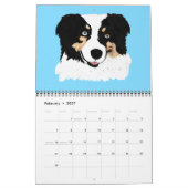 黒い三オーストラリアの羊飼いのコレクションのカレンダー カレンダー (2月 2027)
