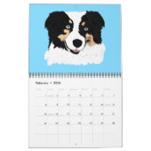 黒い三オーストラリアの羊飼いのコレクションのカレンダー カレンダー (2月 2026)