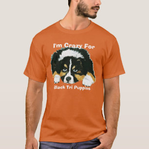 黒い三オーストラリア人のために熱狂するなオーストラリアの羊飼い Tシャツ