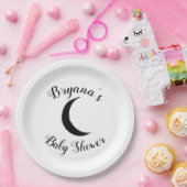 黒い三日月 ダークムーン 占星術 十二星座 パーティー ペーパープレート (パーティー)