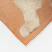 黒い三色のオーストラリアの羊飼い-オーストラリア人 フリースブランケット (角)